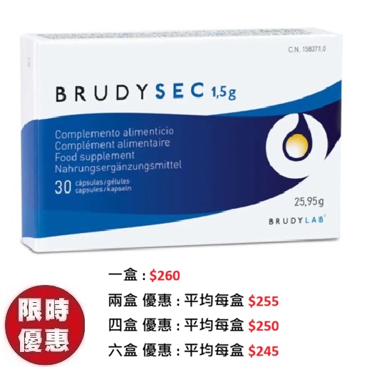 Brudylab Brudy Sec 潤目健30粒/盒｜專治重度乾眼症淚腺黏膜修復護眼推薦